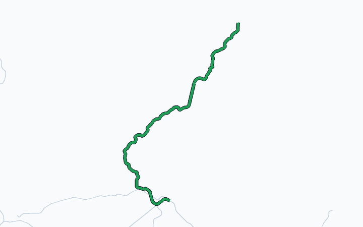 わたらせ渓谷鐵道 全線の路線図（わたらせ渓谷鐵道）