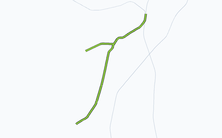 四日市あすなろう鉄道 全線の路線図（四日市あすなろう鉄道）