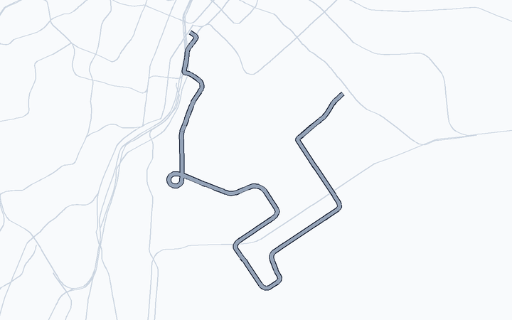 ゆりかもめ 軌道線の路線図（ゆりかもめ）
